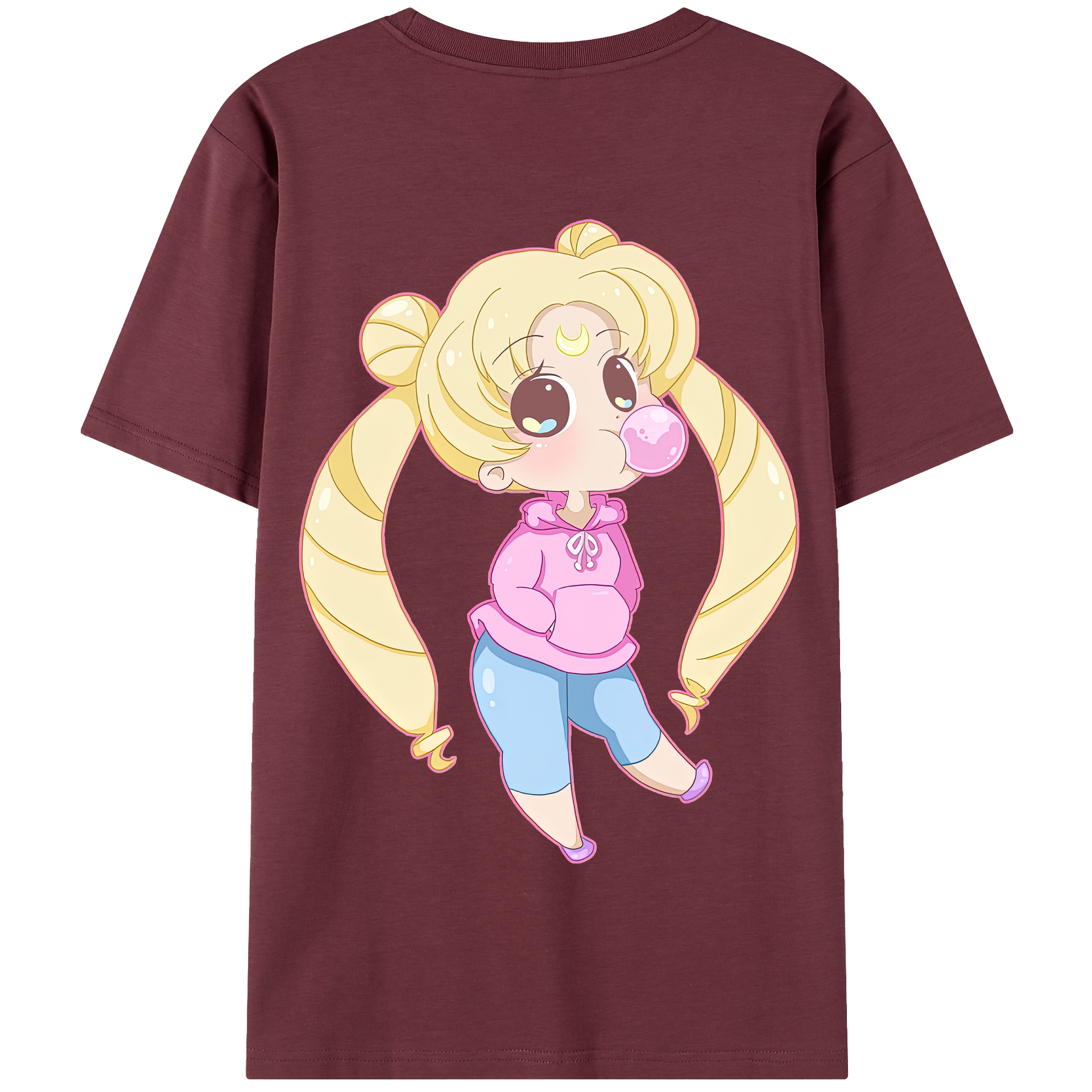 （画像用） 美少女戦士セーラームーン 愛野 美奈子 あいの みなこ Sailor Moon Aino Minako 綿100％半袖Tシャツ（背面プリント）